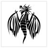 tribal  seahorse tattoo pic